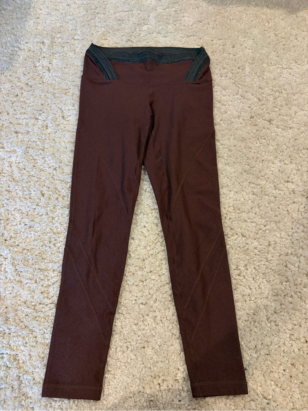 Prana Maroon/Burgundy Active Leggings